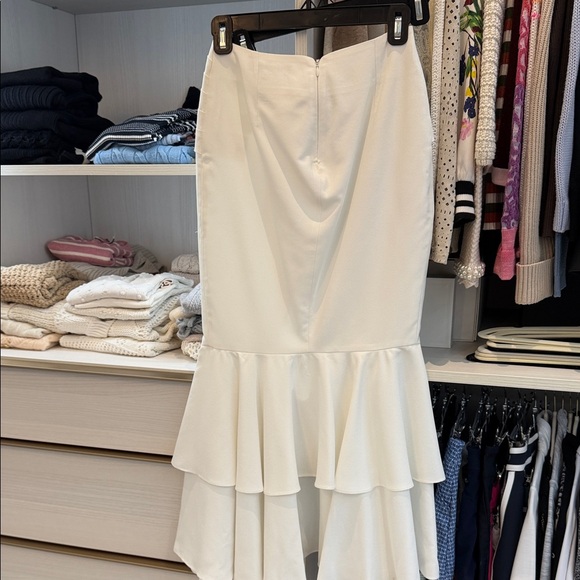 Pat Bo White Ruffle Skirt - Picture 7 of 7